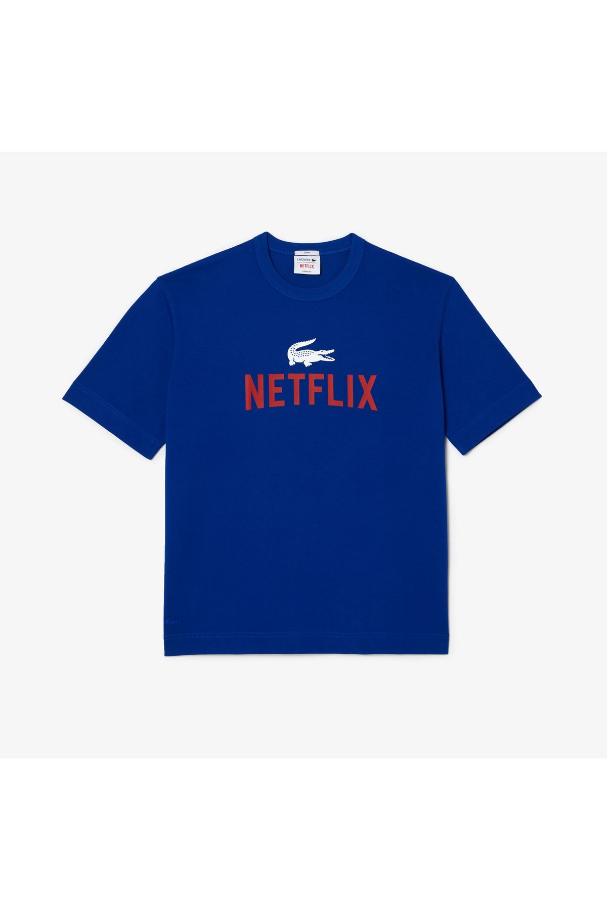 Lacoste تی شرت آبی Netflix unisex