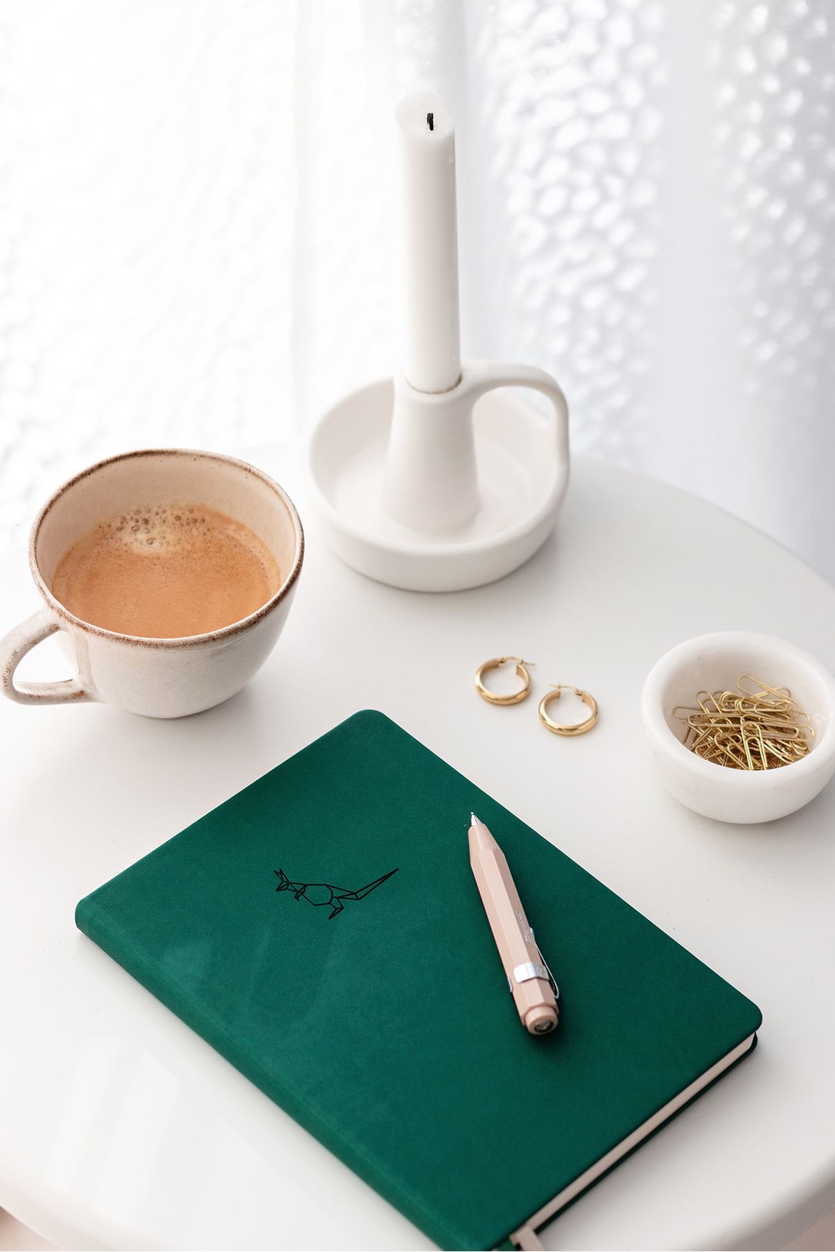 Matt Notebook-Caiet A5 verde punctat 1