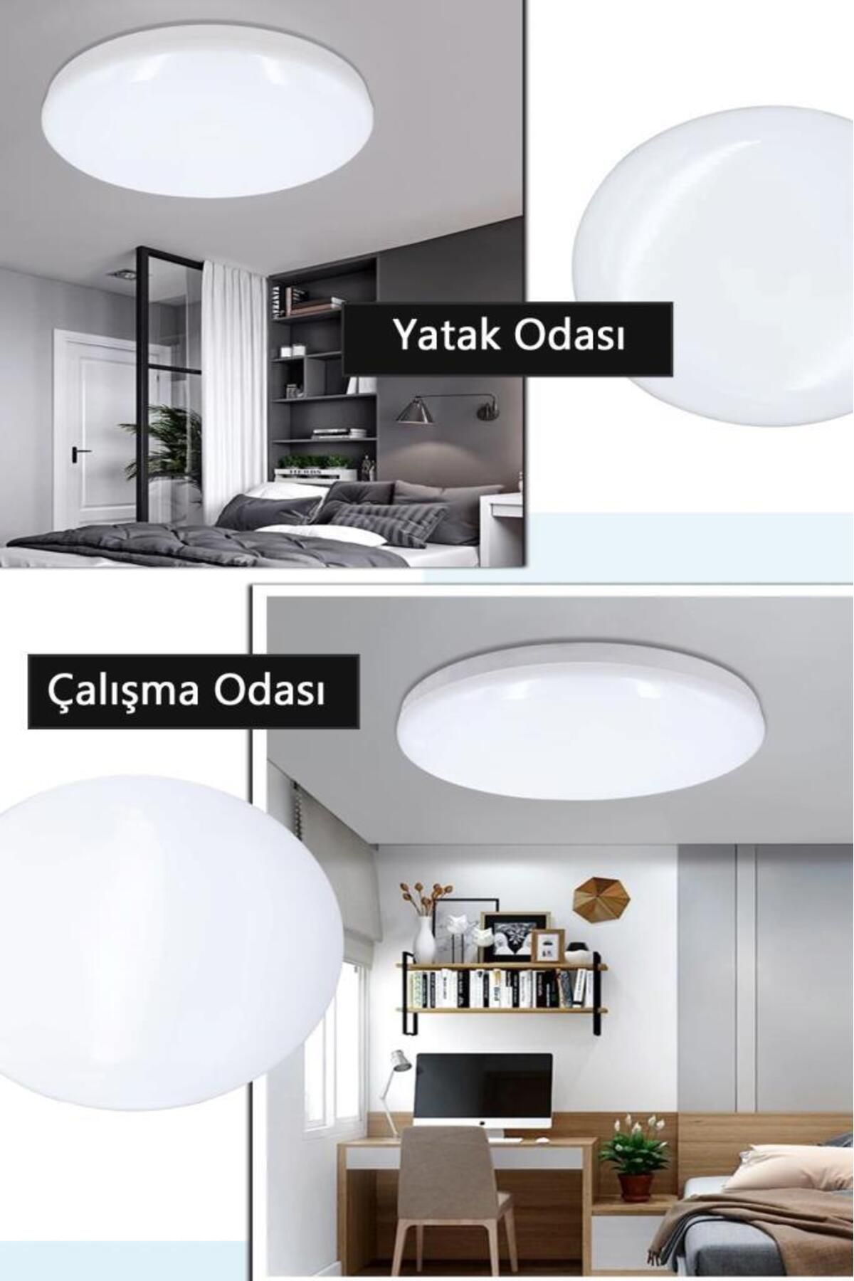 Osram Ledvance-Ledvance 24W LED Floor Lamp with Sound Sensor 6500K White Light 32.5 cm Ceiling Luminaire 6