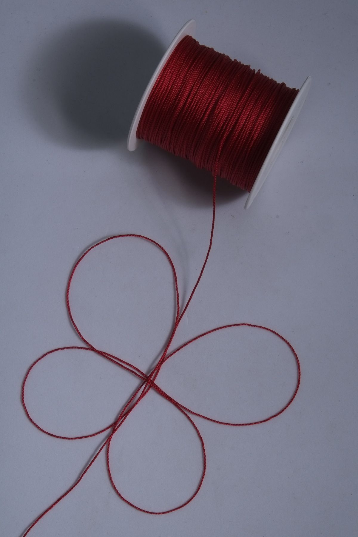 0.8 Mm 100 Metre Tesbih İpi Koyu Kırmızı