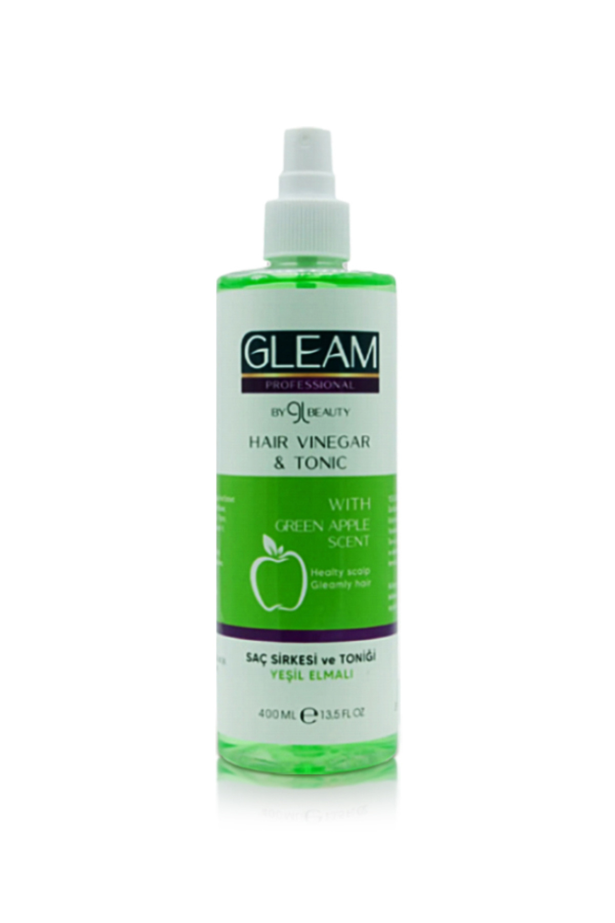 Gleam Professional Yeşil Elmalı Saç Sirkesi Ve Saç Toniği 400 Ml — İFS167 — تصویر 3 از 3