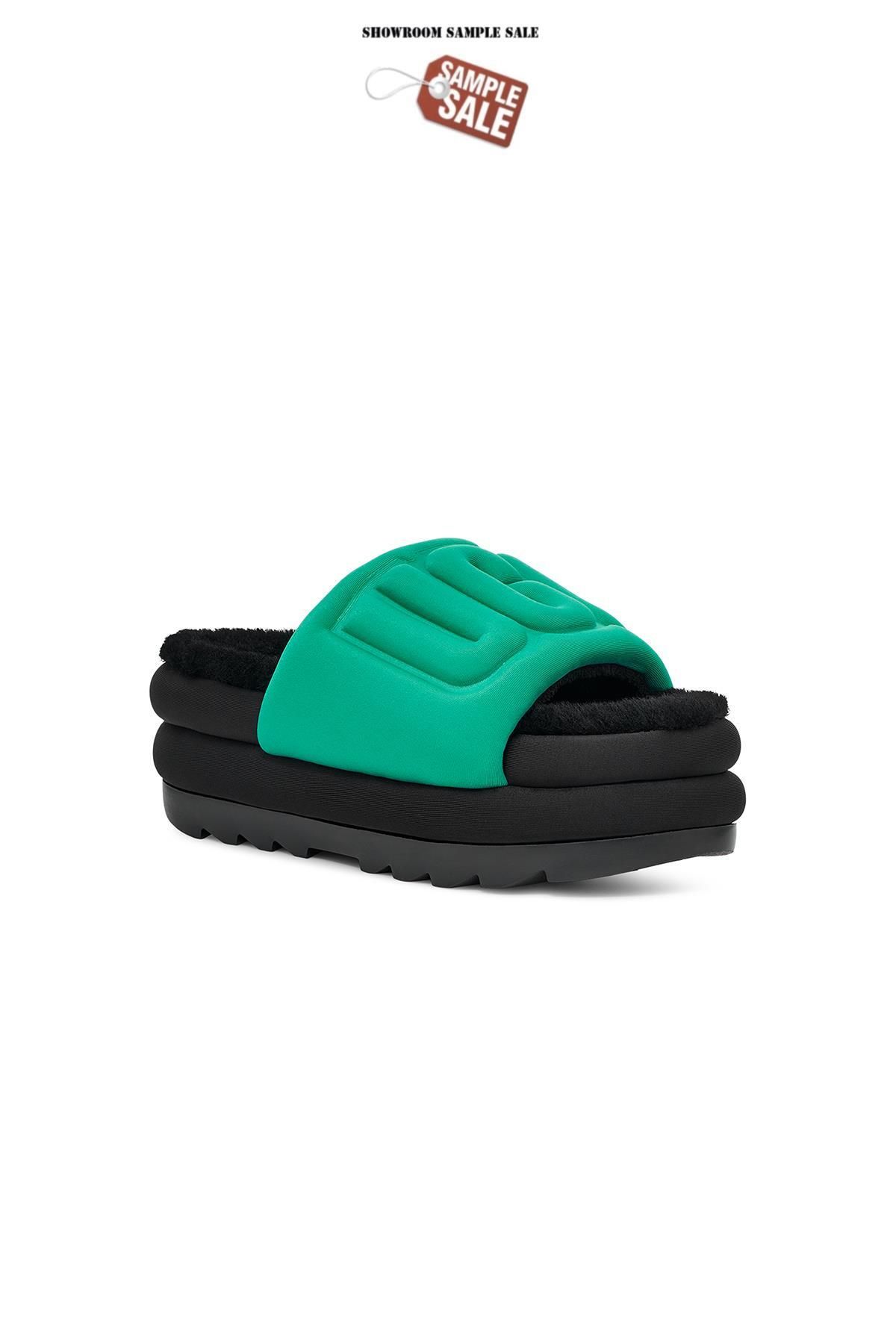 Green ugg slides hotsell