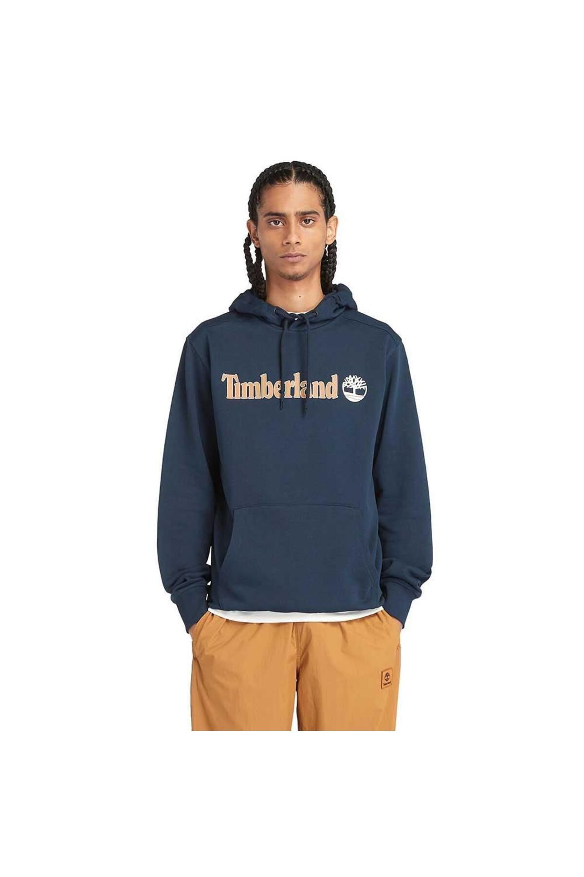 سویشرت مردانه با لوگوی خطی رودخانه Kennebec آبی سرمه ای Timberland