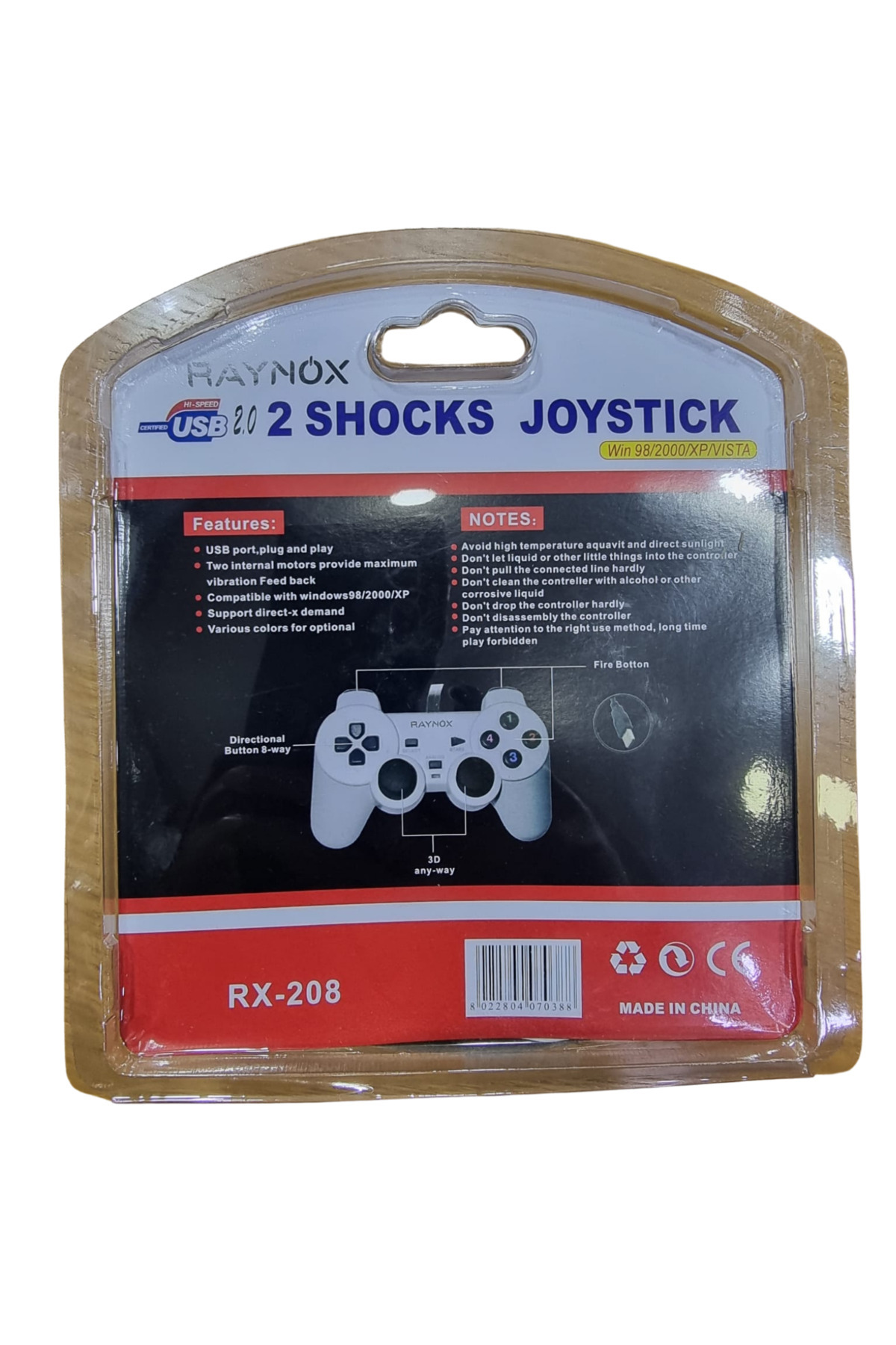 RX-208 Oyun Kolu USB Kablolu Gamepad/ Joystick 2