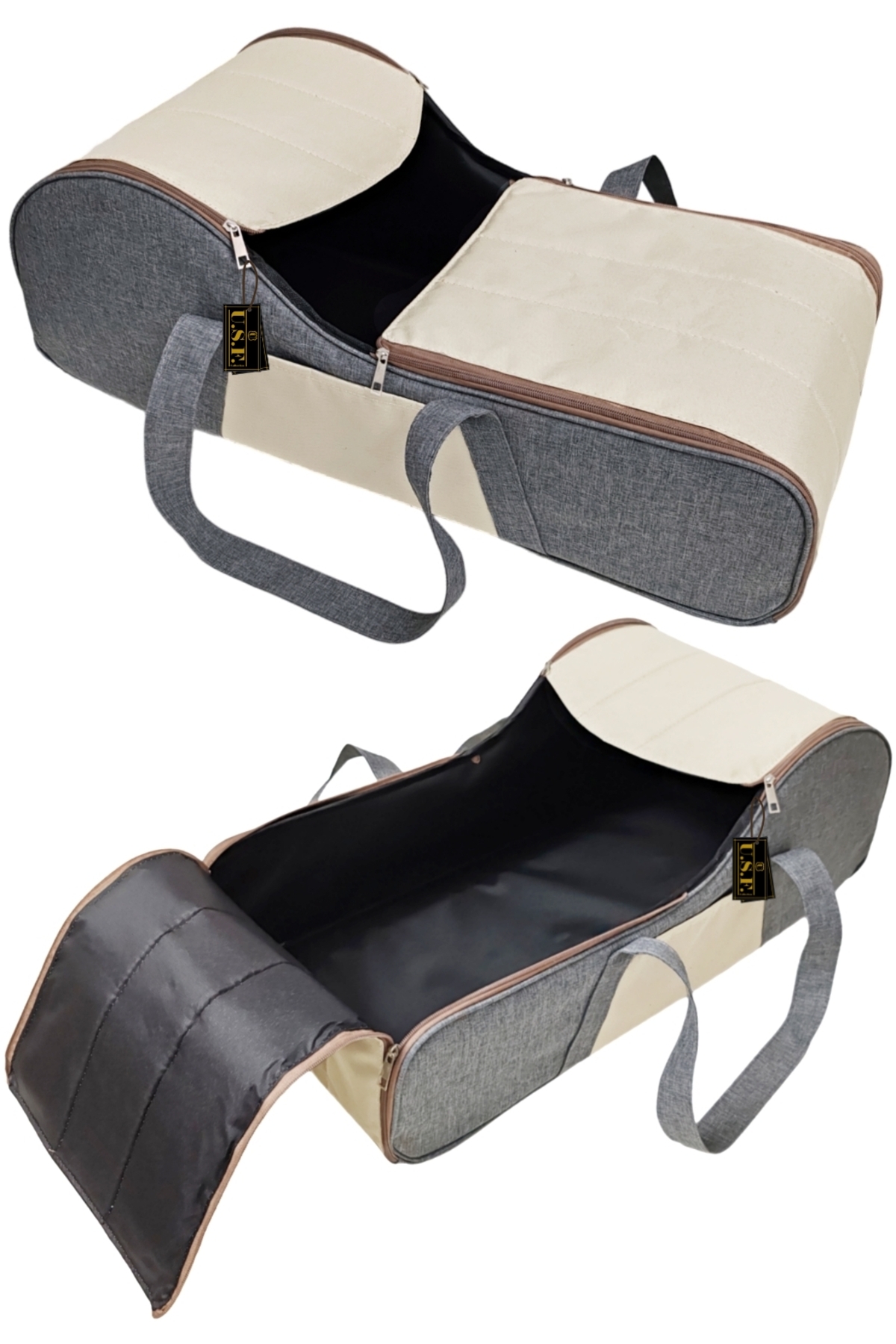 USF Ana Kucağı Puset Bebek Taşıma Portbebe + Anne Bebek Bakım Sırt Çantası 2 li set fotoğrafı 3 (önizleme)