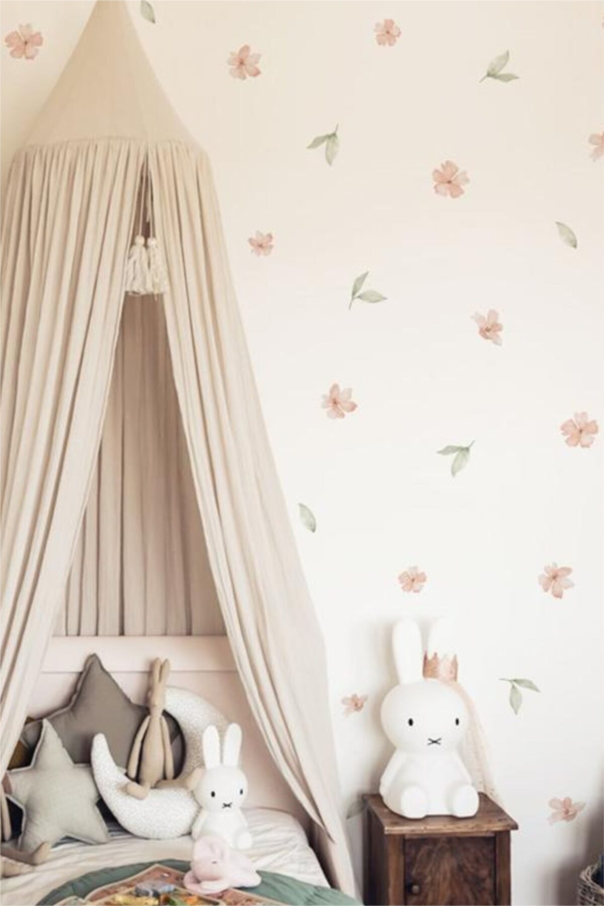 WALLHUMAN Kır Çiçekleri Duvar Stickerı fotoğrafı 2 (önizleme)