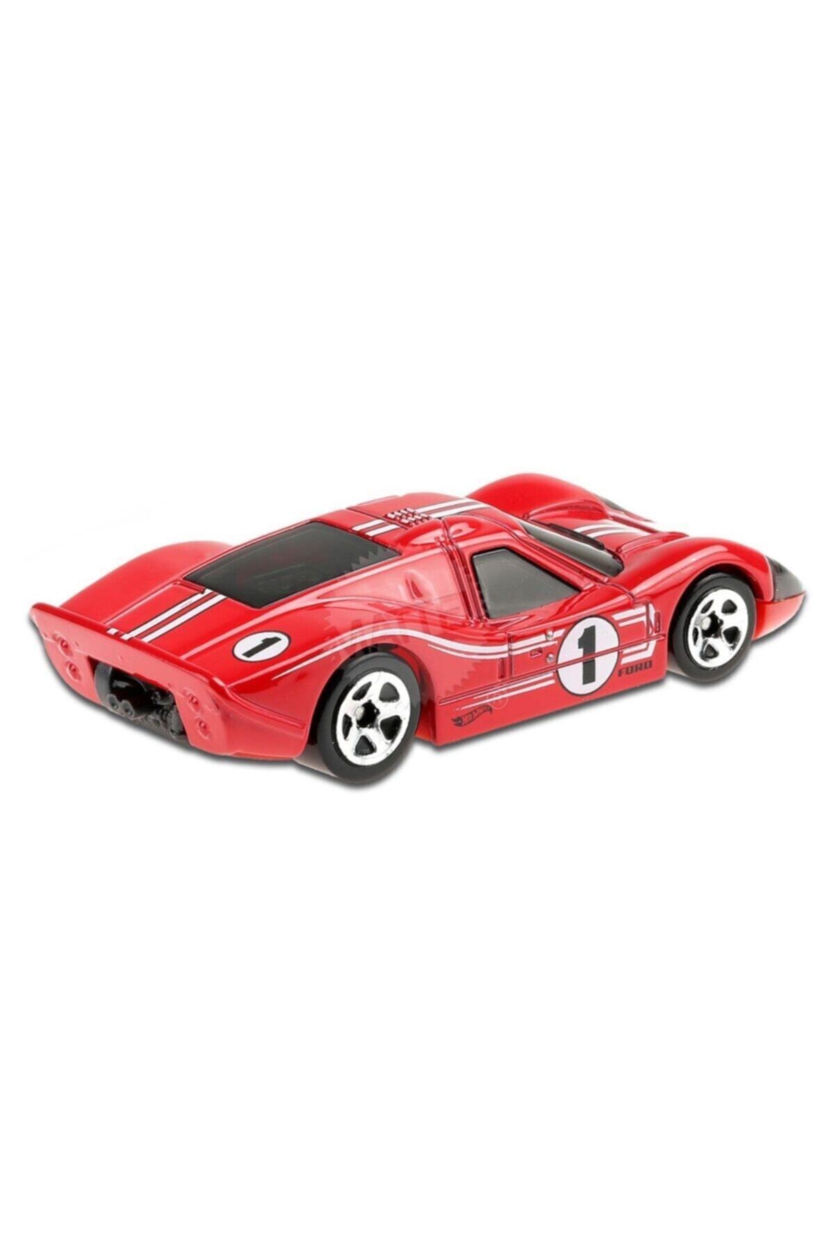 HOT WHEELS Kırmızı Race Day '67 Ford Gt40 Mk Iv Oyuncak Araba