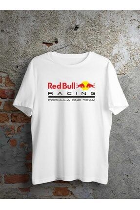 Unısex Beyaz Redbull Racıng Formula Tasarım Tshirt 778558988699