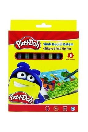 Play-Doh Simli Keçeli Kalem 6 Renk 5708548