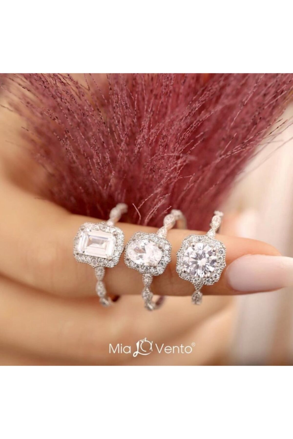 Kadın Elegance Emerald Tektaş Gümüş Yüzük 2