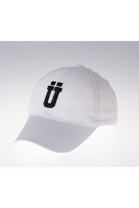 Şapka Alfabe Serisi Beyaz Ü Harfi B-220-U