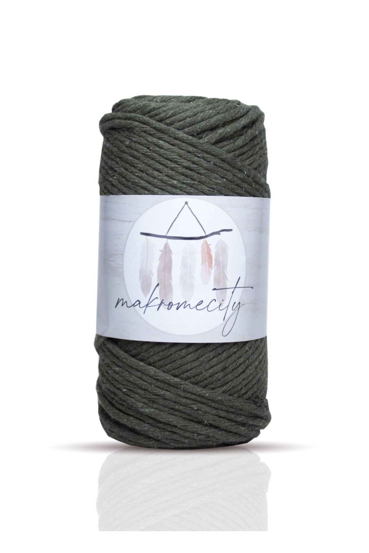 Makromecity-Macromecity Taranan Macrame Macrame Hobby Rope Set of 3 2 Ecru 1 Baby Blue 2