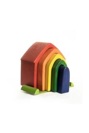 Hambag Waldorf Gökkuşağı Evi Yapı Blokları Waldorf Rainbow House HM0684
