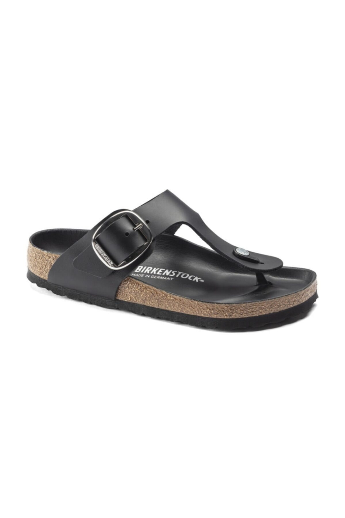 دمپایی زنانه گیزه مشکی سگک بزرگ NL-1018753 بیرکن استاک دمپایی Birkenstock