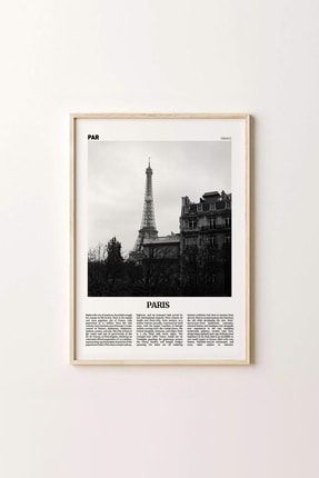 Şehir Serisi: Paris Doğal Ahşap Çerçeveli Poster ÇM00004