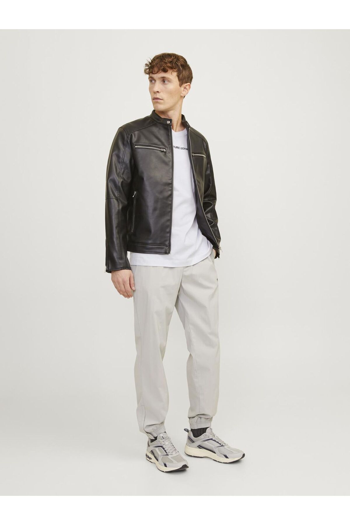 تیشرت مردانه سفید جک اند جونز | 12253378 اورجینال - تصویر 5