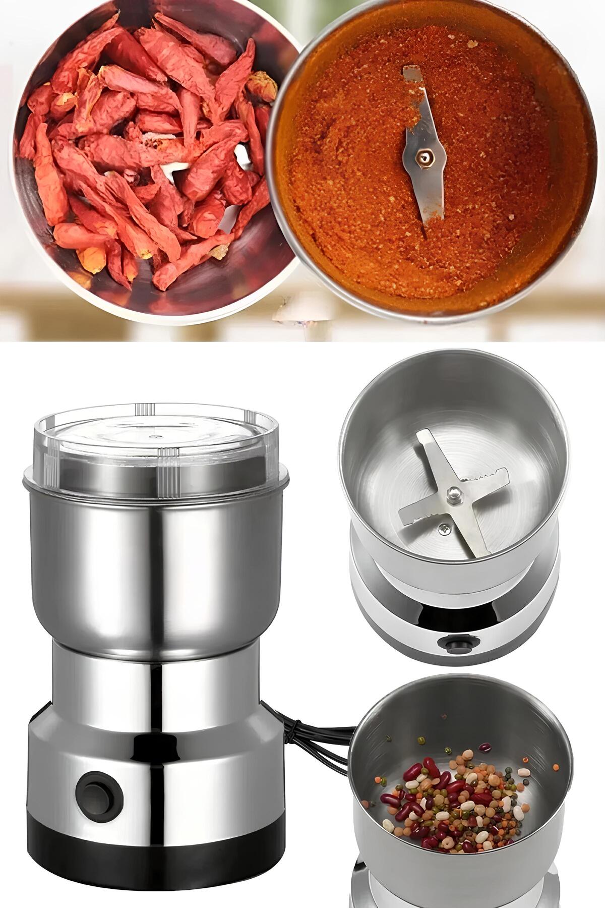 Riddex Elektrikli Metal Bıçaklı Kahve Çekirdeği Baharat Bakliyat Öğütücü Kahve Öğütücü Değirmen 200w