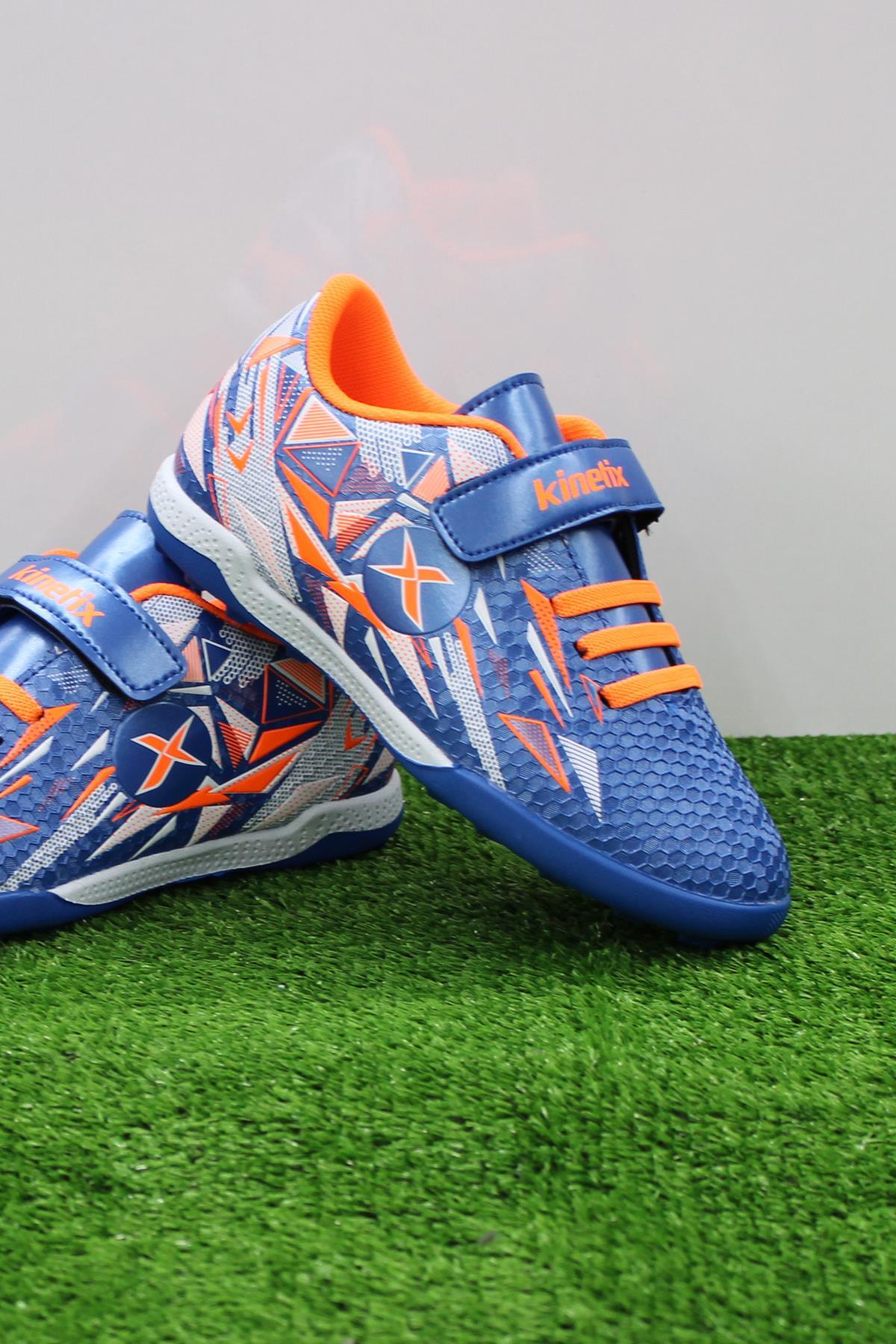Estes TF Sax Orange محصول اورجینال کفش فوتبال Turf Astroturf Kinetix - تصویر 4