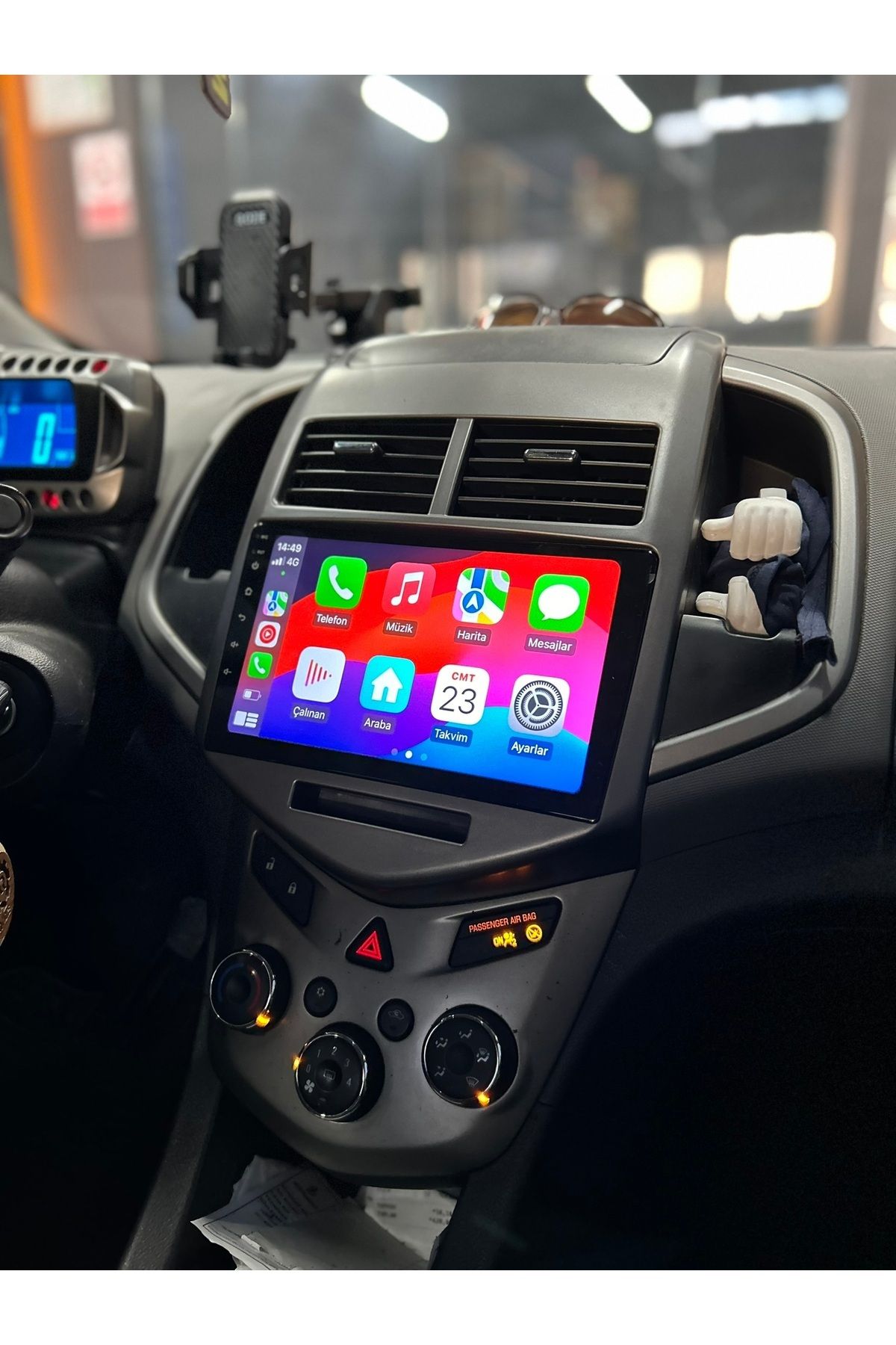 Custom Pluss-Renault Clio 2 Android 12 Compatible Multimedia Carplay 4GB RAM+64GB HDD Navigation Display 7