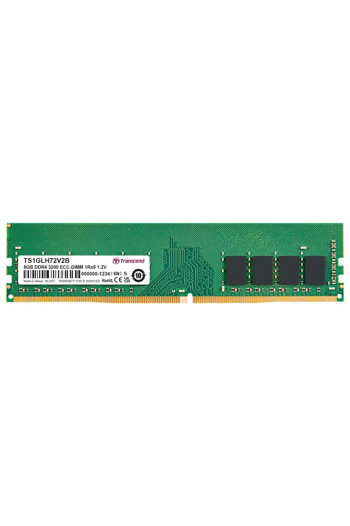 Transcend-TS1GLH72V2B 8GB DDR4 3200 ECC-DIMM 1 Rx8 1 Gx8 CL22 1.2V server memory 1