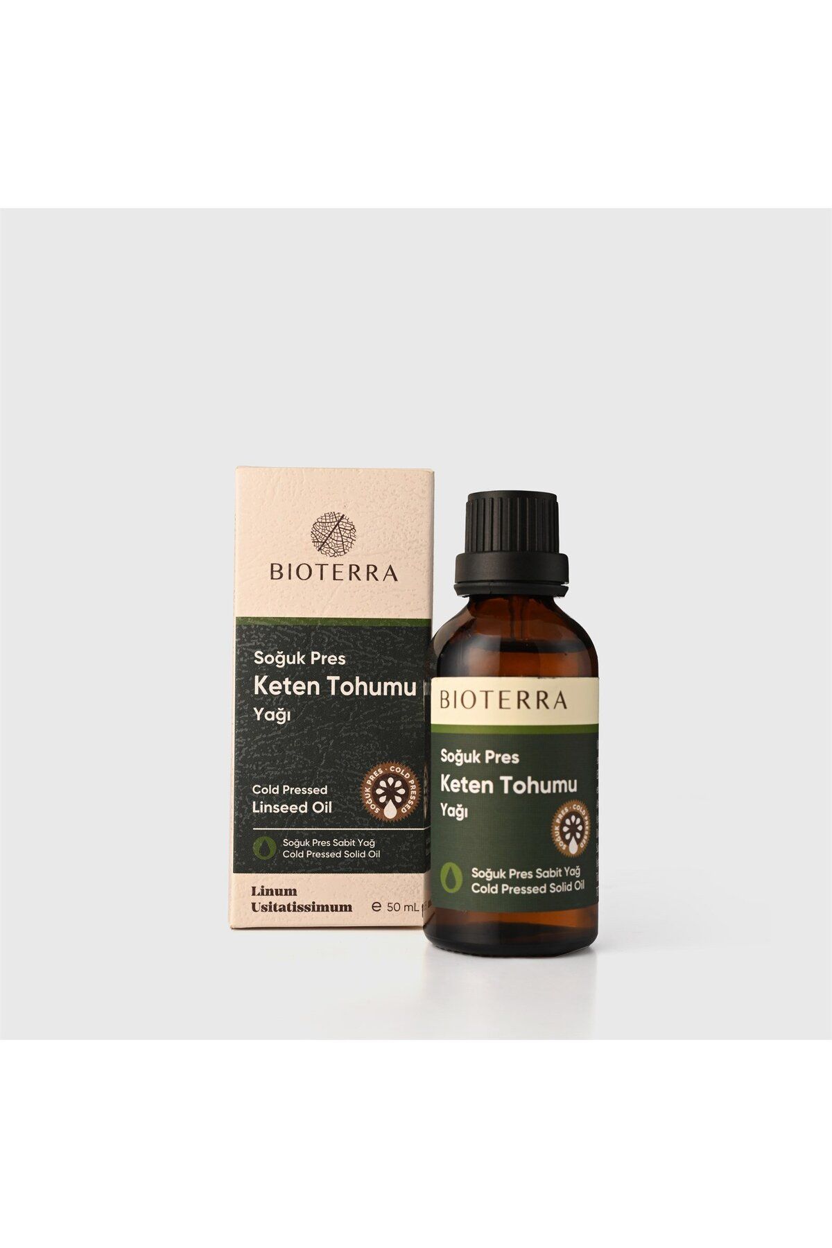 روغن بذر کتان 50 میلی لیتر Bioterra