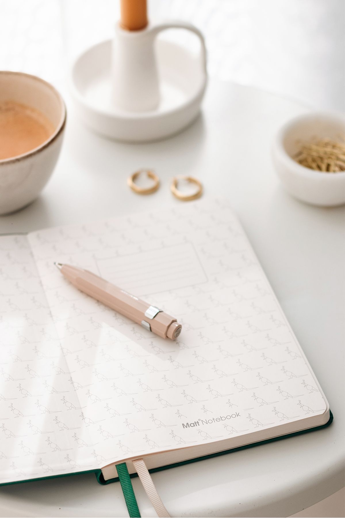 Matt Notebook-Caiet A5 verde punctat 2