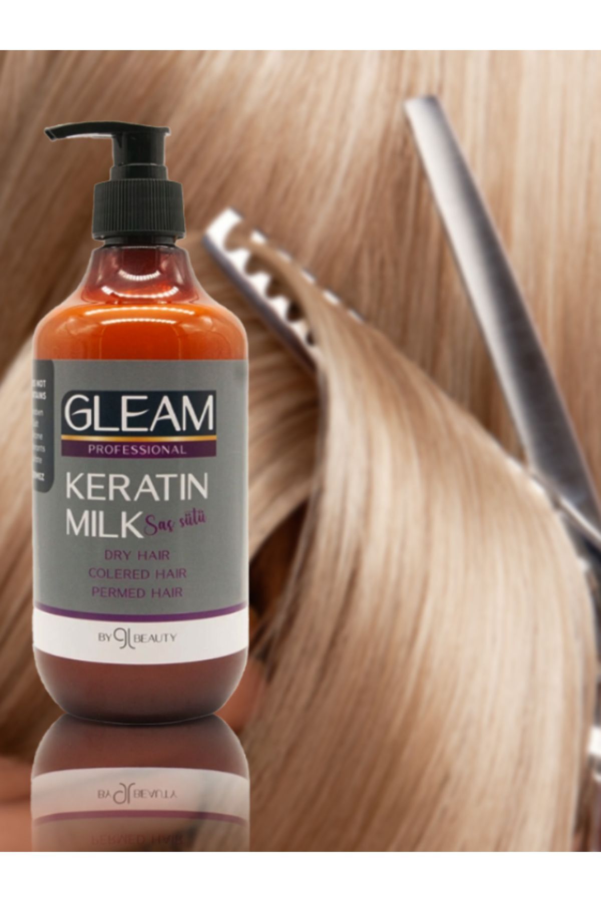 GL Beauty Gleam Professional Keratin Milk & Yoğun Bakım Saç Bakım Sütü 500 Ml — İFS169