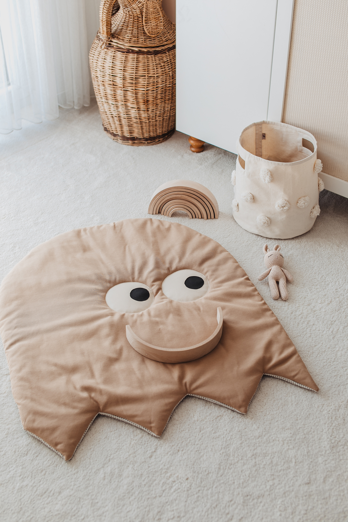 DERY BABY Oyun Halısı Oyun Matı- Beige (100-85)cm fotoğrafı 5 (önizleme)