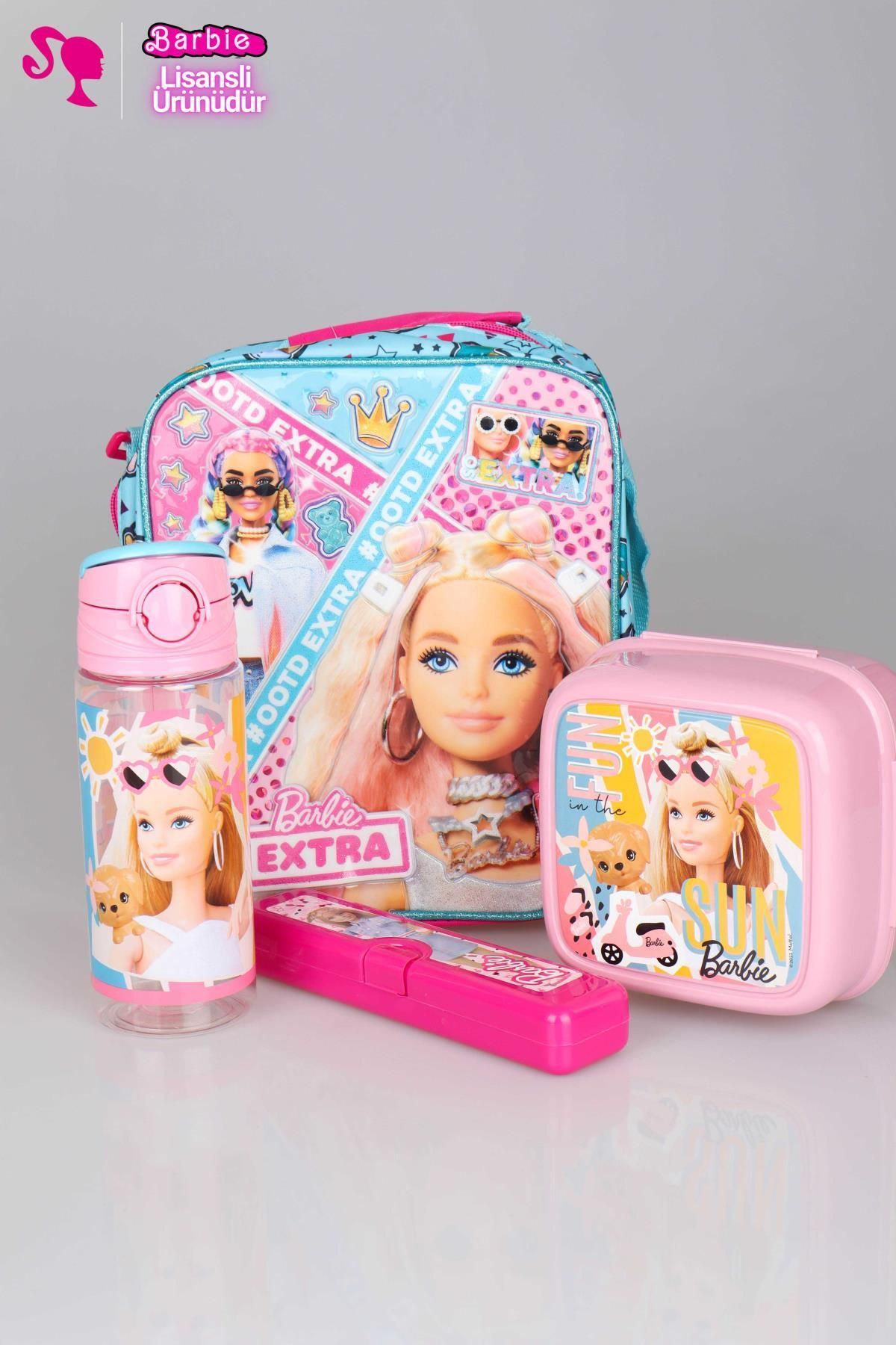 Barbie Lisanslı Barbıe Beslenme Çantası,beslenme Kabı,diş Fırçası