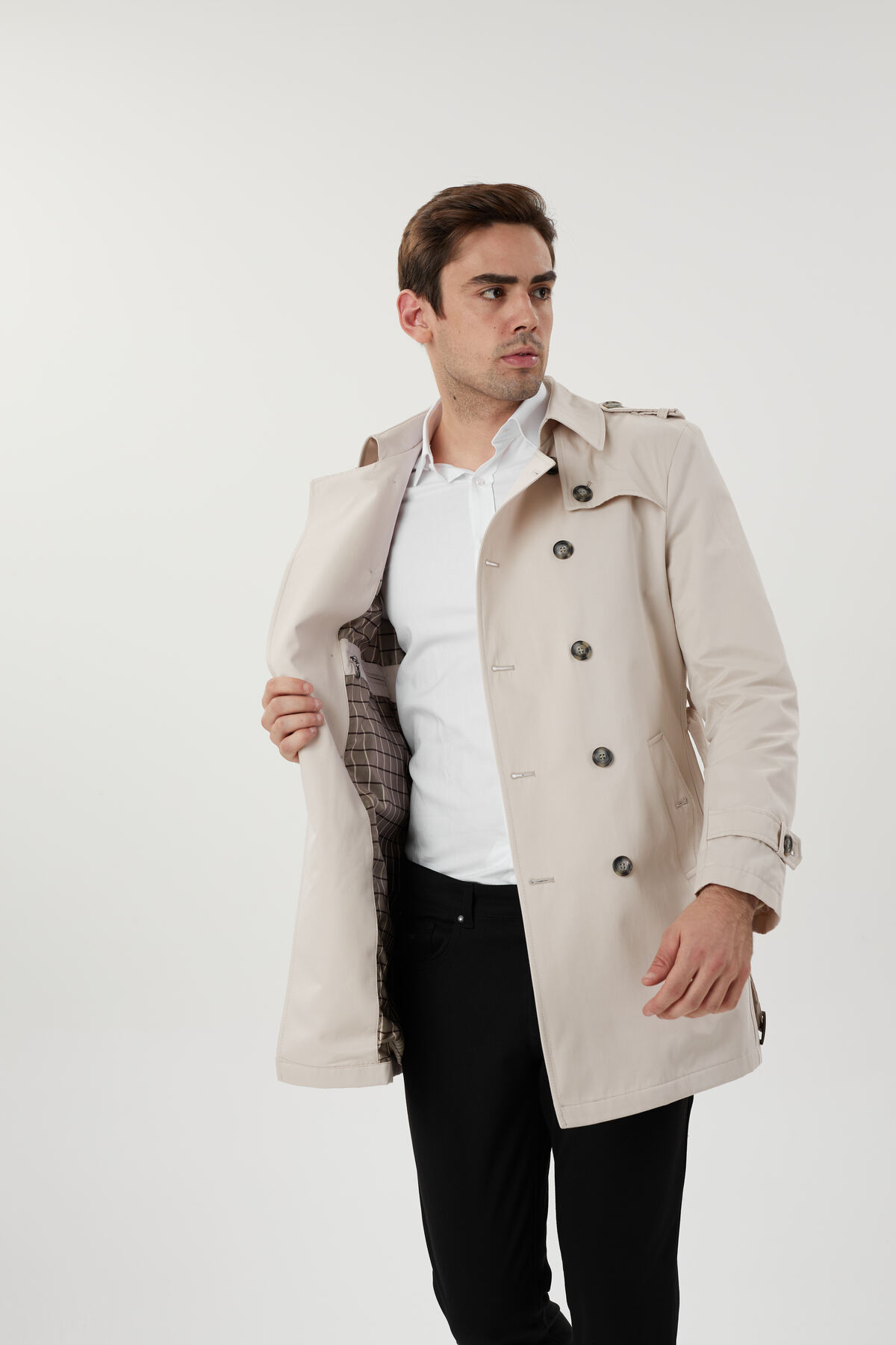 ترنچ کت مردانه ?? UFK MODA | 24 اورجینال - تصویر 4