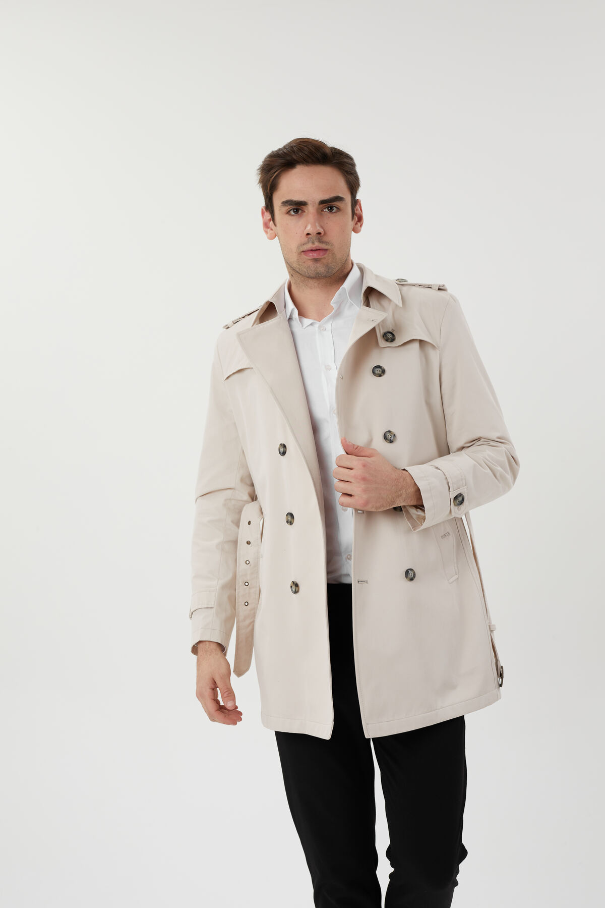 ترنچ کت مردانه ?? UFK MODA | 24 اورجینال - تصویر 2