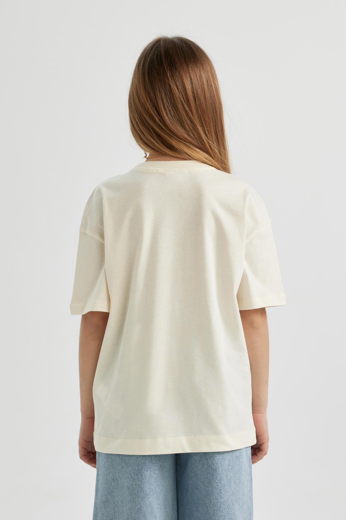 تی شرت دخترانه دفاکتو | C4691A824SM Defacto - Image 5