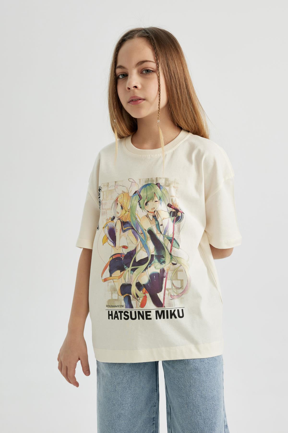 تی شرت دخترانه دفاکتو | C4691A824SM Defacto - Image 3