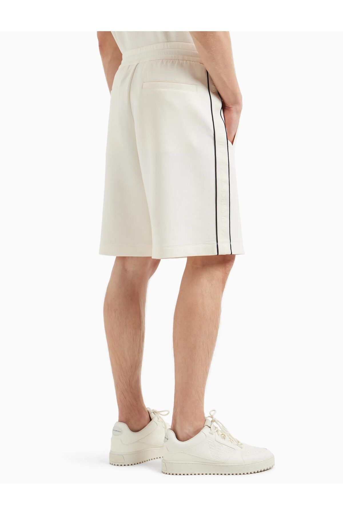 شلوارک مردانه جیب دار مردانه Ecru BERMUDA 3D1P69 1JHSZ-0128 Emporio Armani