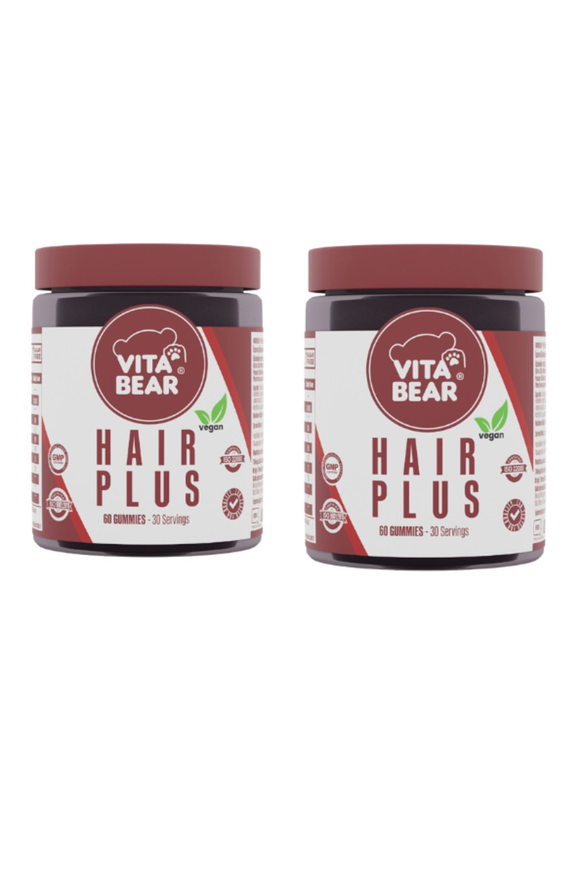 Vita Bear-Hair Plus Vegan Hair Vitamin - 2 Pack 1