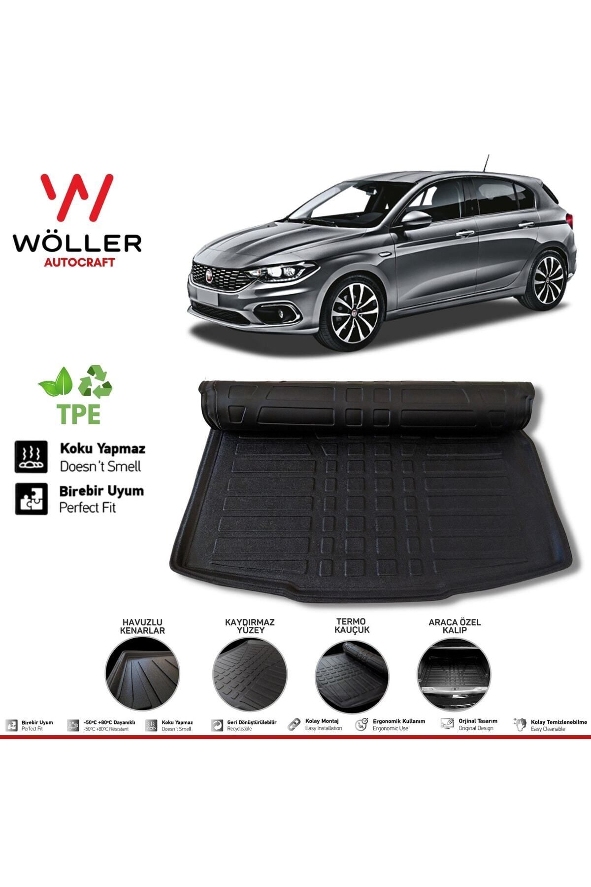 Wöller Egea Багажный бассейн Хэтчбек после 2015 года 3d Ultraflex Flexible wöllerultraflex062