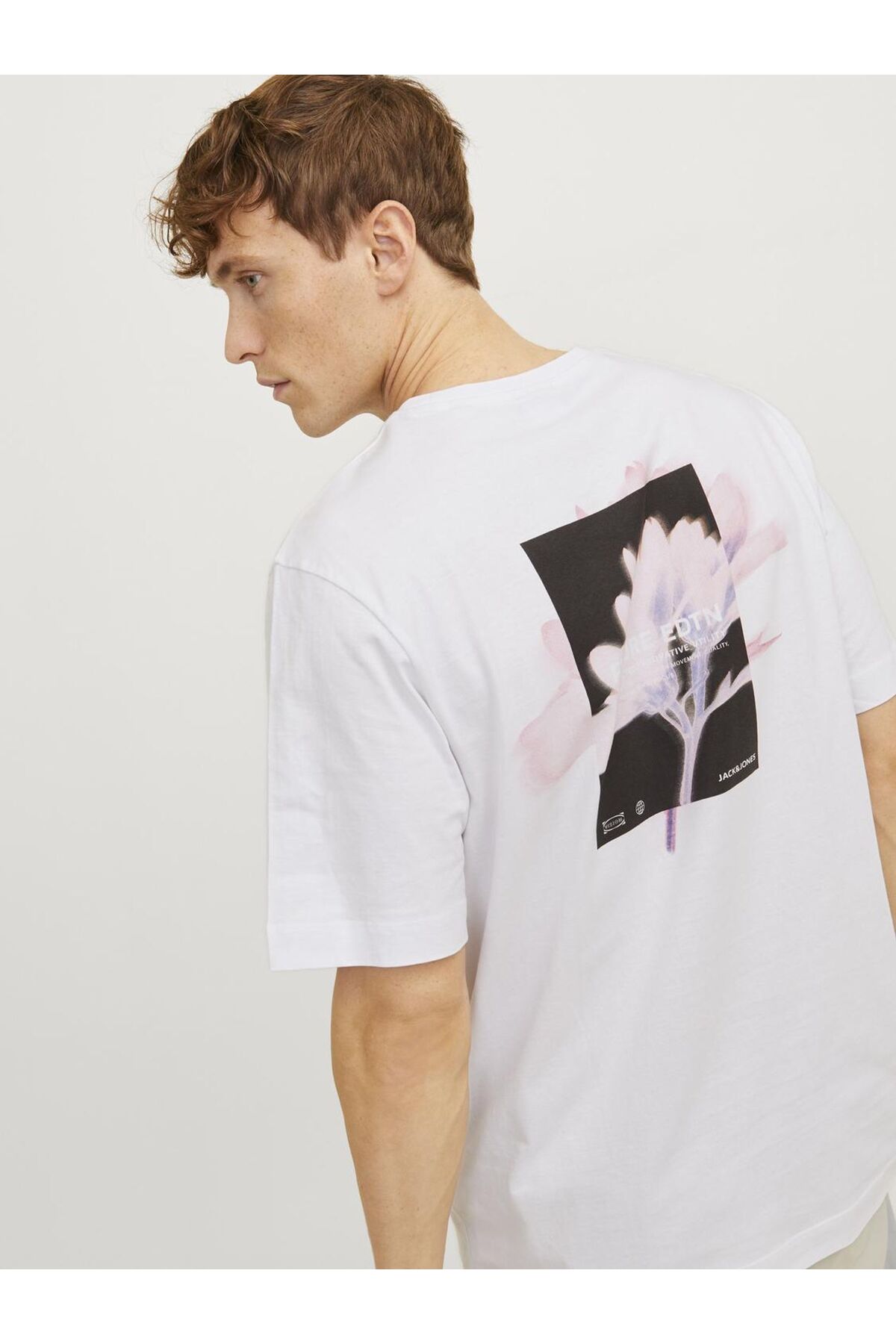 تیشرت مردانه سفید جک اند جونز | 12253378 اورجینال - تصویر 8