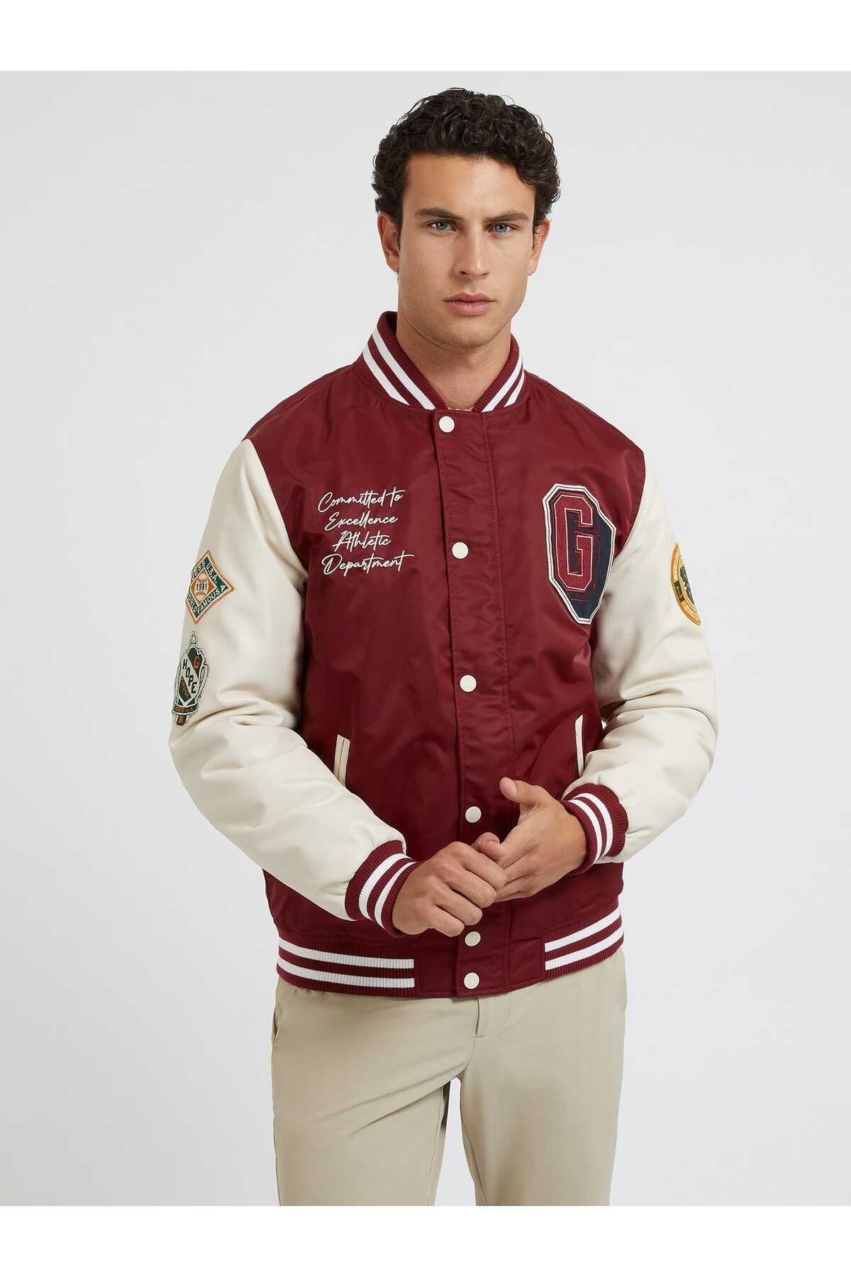 Guess Varsity Erkek Bomber Ceket Fiyat Yorumlar Trendyol