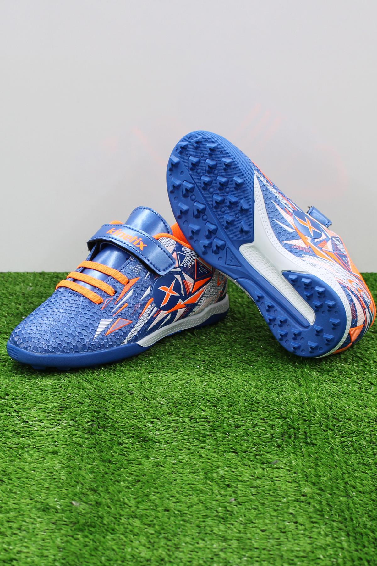 Estes TF Sax Orange محصول اورجینال کفش فوتبال Turf Astroturf Kinetix - تصویر 3