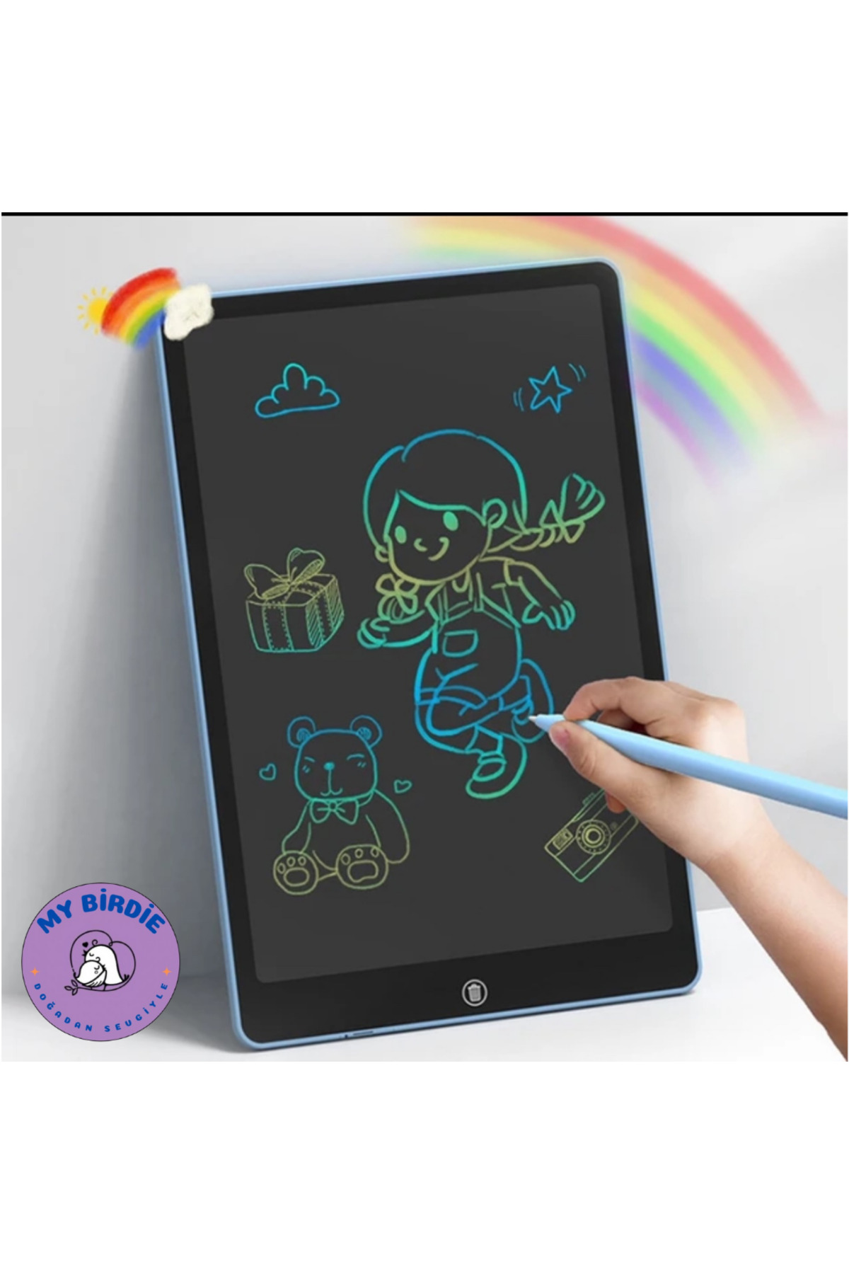 MyBirdie Dijital Kalemli Yazı Tahtası Resim Not Çizimler Hafif İnce Tasarımlı-Lcd 8.5 Inç