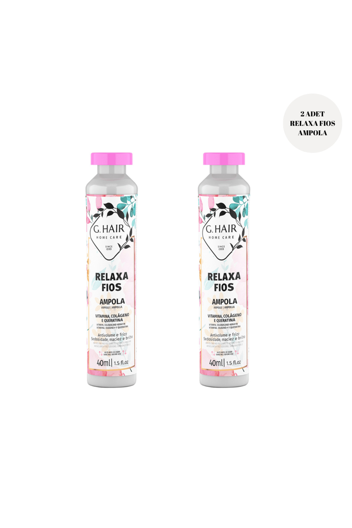 GHAIR Relaxa Fios Anında Etkili Ampül Bakım 2'li Set 40 ml — 202020212000