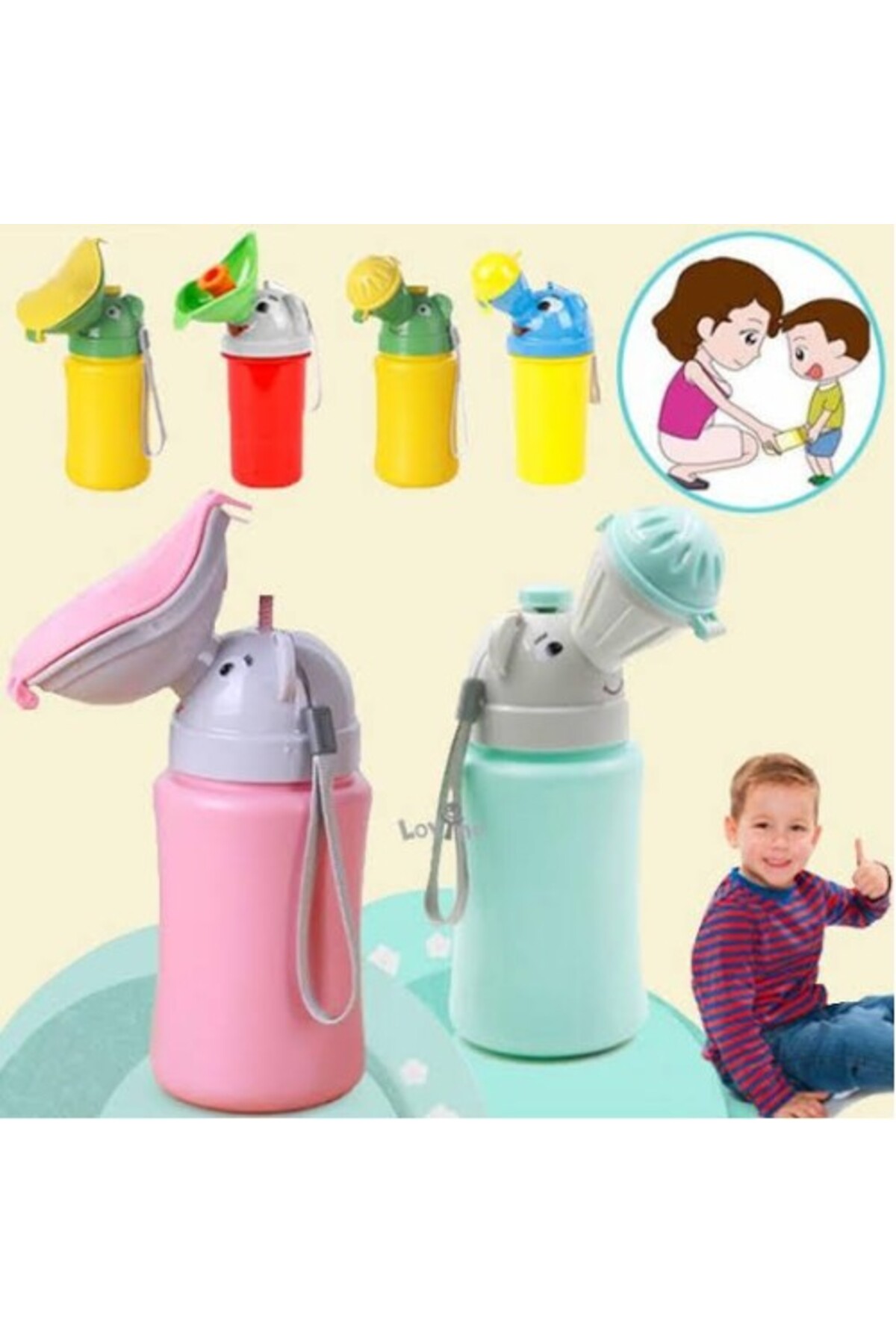 PERİBOİA Portatif Çocuk Pisuarı Lazımlık Erkek