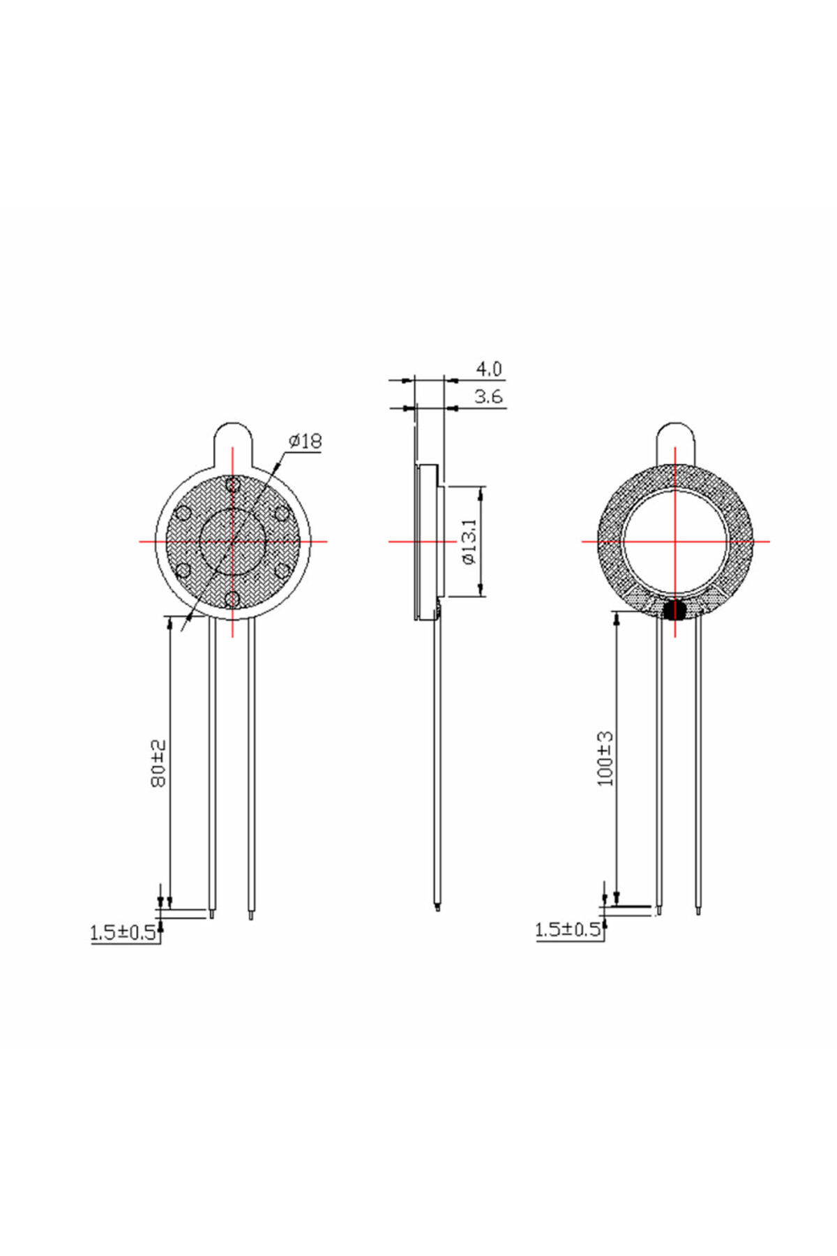 Hoparlör 1W 8ohm 18mm Yuvarlak 8cm Kablolu Mini 1.8cm Speaker Ses Müzik Amfi Ürün Müze Otomobil 8