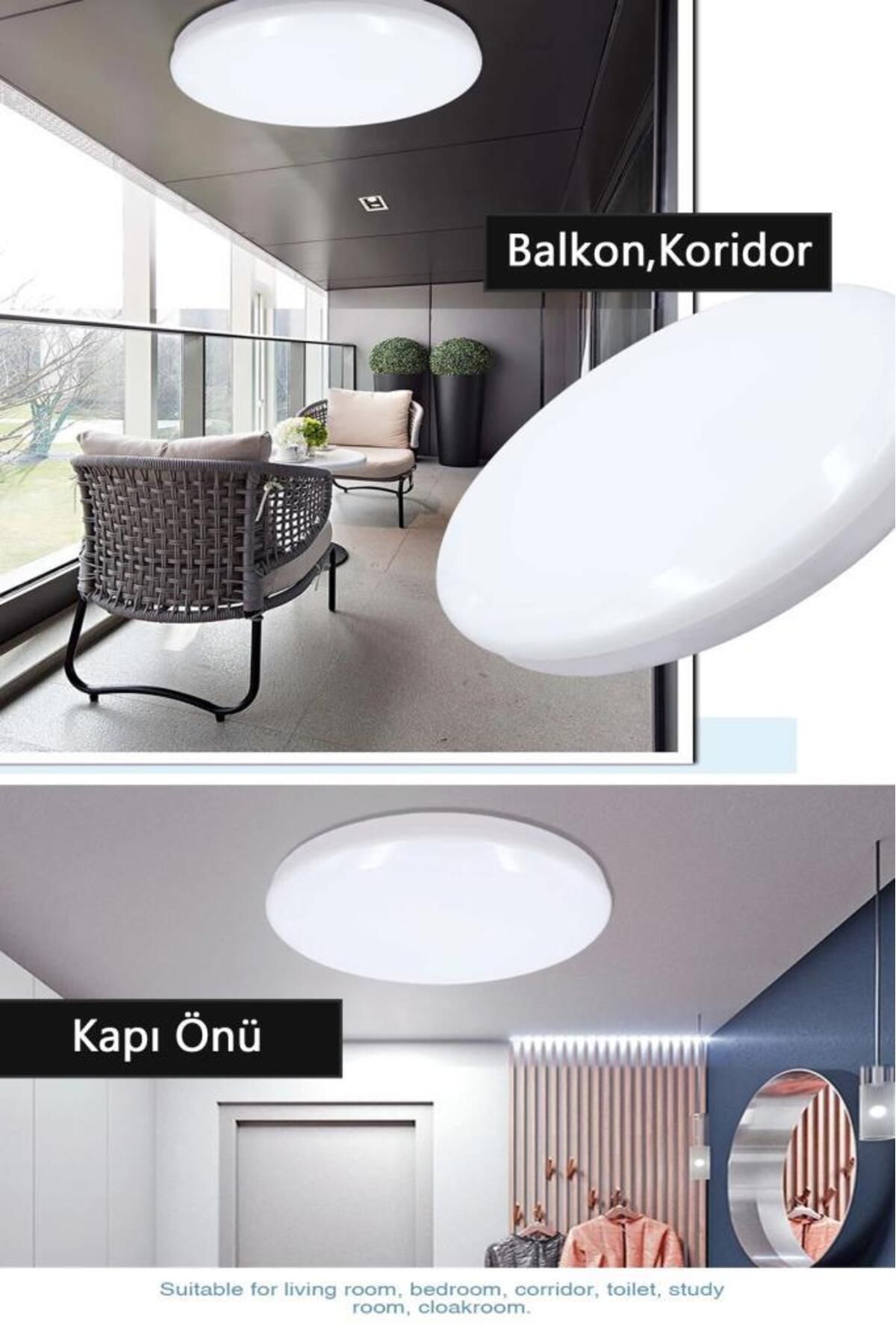 Osram Ledvance-Ledvance 24W LED Floor Lamp with Sound Sensor 6500K White Light 32.5 cm Ceiling Luminaire 5