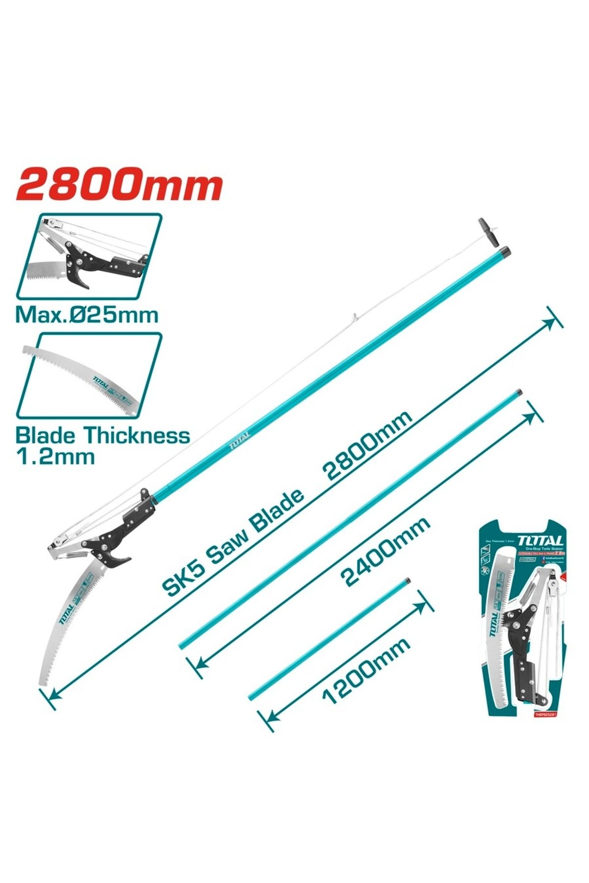 TOTAL-High Branch Telescopic Cutting Scissors - NMS HIRDAVAT 1