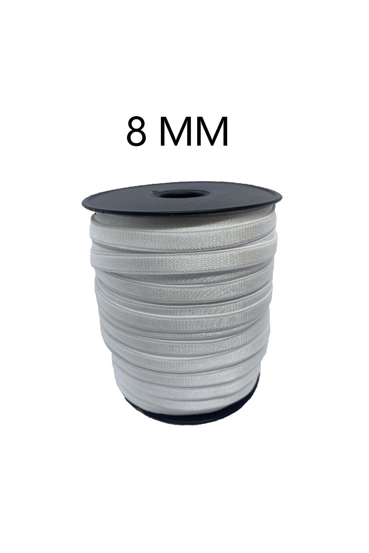 Avkar Tekstil 0,8 CM BEYAZ DOKUMA PARLAK ASKI 75MT