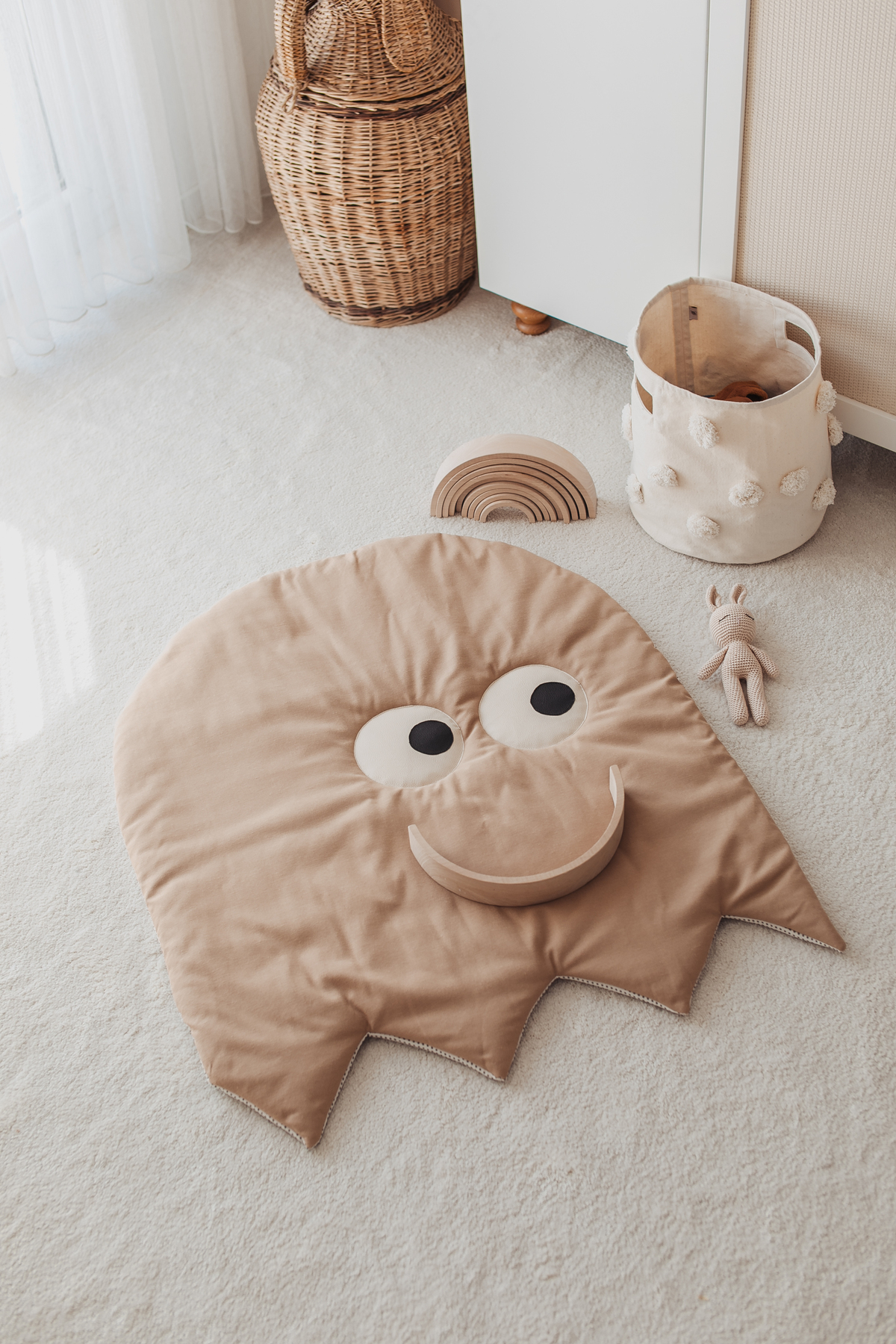 DERY BABY Oyun Halısı Oyun Matı- Beige (100-85)cm