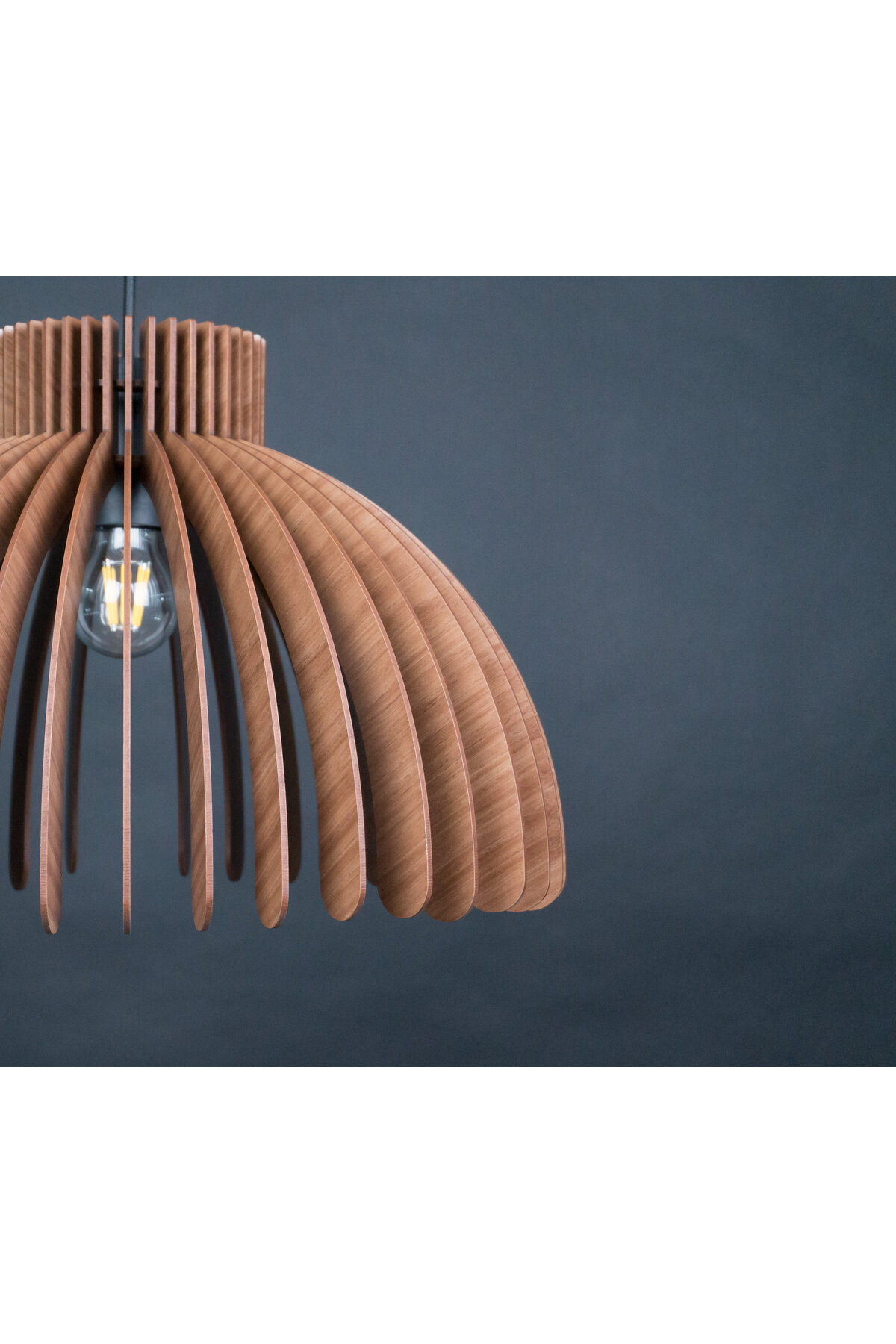 47 CM LARGE WOODEN GEOMETRIC LIVING ROOM CHANDELIER