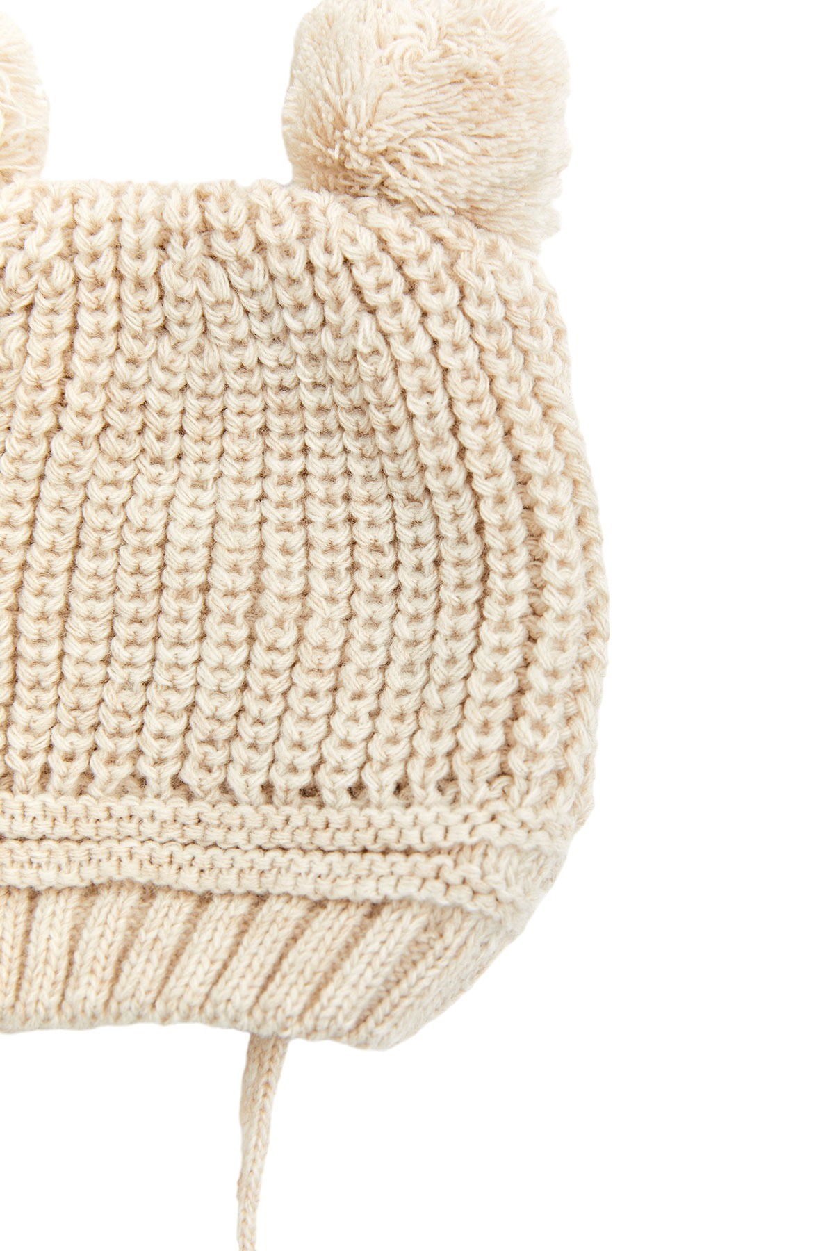 Little Jom 3 Adet Ponponlu Triko Bebek Şapkası, Triko Bebek Bere (0-18 Ay) fotoğrafı 7 (önizleme)