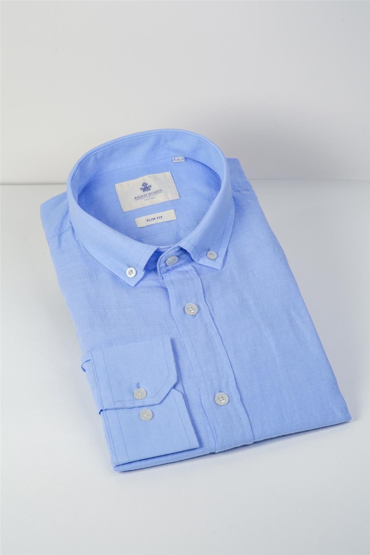 پیراهن مردانه آبی ADAM BOXES | SFSL11B اورجینال - تصویر 6